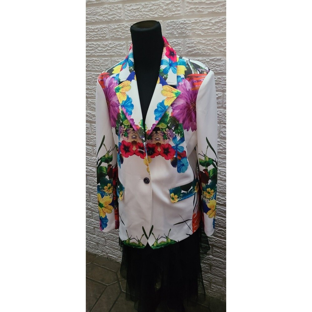 Berek Floral Flower Power Blazer ~ Womens Size L See Pictures